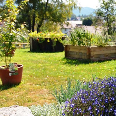 Jardin Emil'saveur pour les activités nature et la restauration au village vacances les 4 Vents