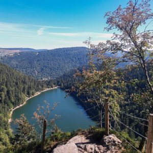 Visite avec les 4 Vents du lac des corbeaux Vosges randonnée