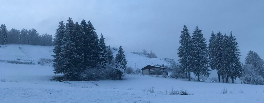 La Chapelle des Vés (le Thillot) sous la neige le 18 janvier 2023